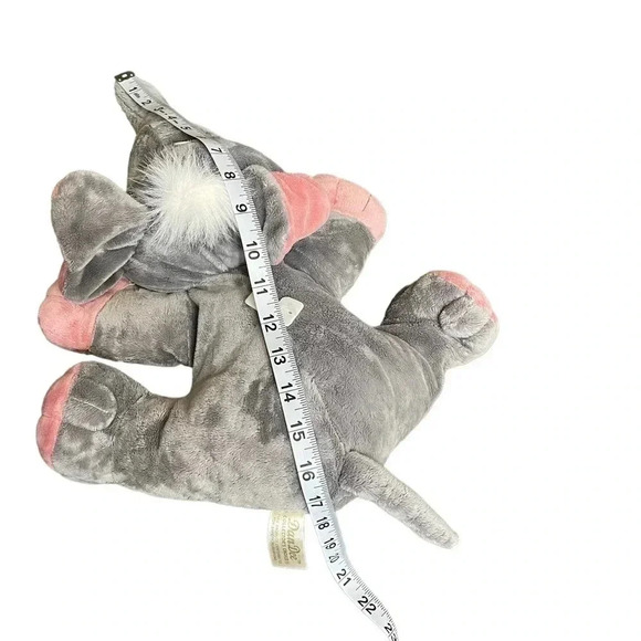 Dan Dee Collectors Choice Vintage Stuffed Gray Elephant Plush Animal Toy - Picture 10 of 11
